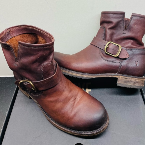Frye Veronica Booties Redwood 7.5 size - Picture 10 of 11